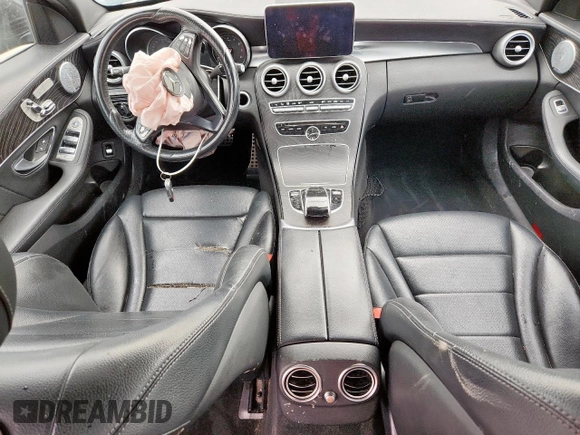 2016 Mercedes-Benz C 300 Luxury with VIN 55SWF4KB2GU110217, listed as a Copart auction lot 60351365 with Not provided miles and Salvage title. Bid and sale history available at DreamBid. Image 8.