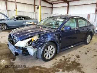 2010 Subaru Legacy Premium All-Weather Anniversary with VIN 4S3BMBC65A3232649, listed as a Copart auction lot 61908295 with 135,604 mi miles and Salvage title. Bid and sale history available at DreamBid. Image 1.