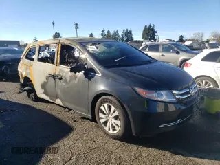 2016 Honda Odyssey SE with VIN 5FNRL5H3XGB082597, listed as a Copart auction lot 46324855 with Not Provided miles and Salvage Title. Bid and sale history available at DreamBid. Image 4.