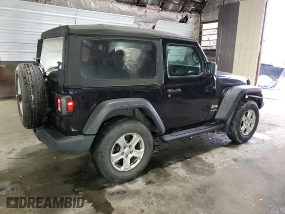 2021 Jeep Wrangler Willys with VIN 1C4HJXAGXMW627781, listed as a Copart auction lot 73306724 with 28,633 mi miles and Salvage title. Bid and sale history available at DreamBid. Image 3.