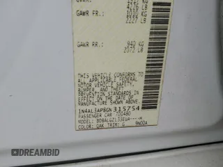 2016 Nissan Altima 2.5 S with VIN 1N4AL3AP8GN315754, listed as a Copart auction lot 52511695 with 212,855 mi miles and Salvage Title. Bid and sale history available at carsss.com. Image 12.