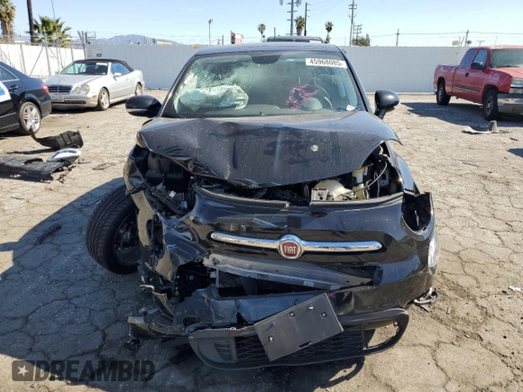 2018 FIAT 500X Lounge with VIN ZFBCFXDB4JP655869, listed as a Copart auction lot 45968085 with 56,279 mi miles and Salvage title. Bid and sale history available at DreamBid. Image 5.
