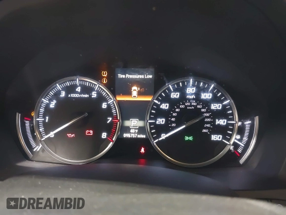 2016 Acura MDX w/Tech with VIN 5FRYD4H40GB017297, listed as a IAAI auction lot 41899975 with 95,757 mi miles. Bid and sale history available at carsss.com. Image 7.