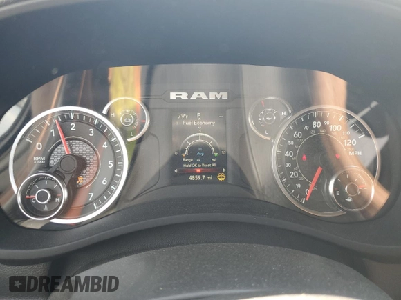 2024 Ram 2500 Tradesman with VIN 3C6UR5CJ6RG392538, listed as a Copart auction lot 57865935 with 4,859 mi miles and Salvage title. Bid and sale history available at DreamBid. Image 9.