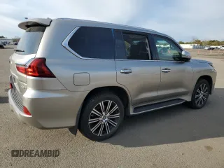 2018 Lexus LX with VIN JTJHY7AX2J4264876, listed as a Copart auction lot 46104975 with 25,466 mi miles and Salvage Title. Bid and sale history available at carsss.com. Image 3.