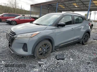 2021 Nissan Kicks SR with VIN 3N1CP5DV4ML525005, listed as a Copart auction lot 47591425 with 109,230 mi miles and Salvage Title. Bid and sale history available at carsss.com. Image 1.