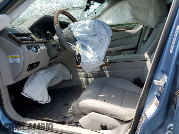 2011 Mercedes-Benz E 350 Luxury with VIN WDDHF5GBXBA394230, listed as a Copart auction lot 56366595 with Not provided miles and Salvage title. Bid and sale history available at DreamBid. Image 7.
