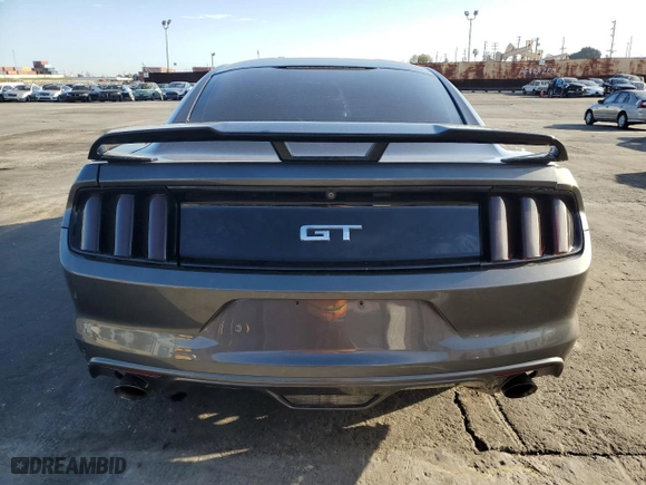 2016 Ford Mustang GT with VIN 1FA6P8CF8G5323395, listed as a Copart auction lot 45343475 with 34,559 mi miles and Salvage Title. Bid and sale history available at carsss.com. Image 6.