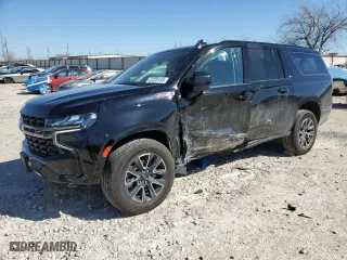 2022 Chevrolet Suburban Z71 with VIN 1GNSKDKD7NR251053, listed as a Copart auction lot 47225145 with 63,541 mi miles and Salvage Title. Bid and sale history available at carsss.com. Image 1.
