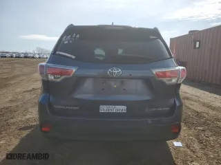 2014 Toyota Highlander Limited with VIN 5TDDKRFH9ES011984, listed as a Copart auction lot 51773845 with 104,857 mi miles and Salvage Title. Bid and sale history available at carsss.com. Image 6.