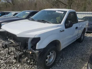 2019 Ford F-150 XL z VIN 1FTMF1CB3KKC57891, wystawiony jako Copart lot #49031755 z przebiegiem 172 826 mil mil oraz Szkody całkowita. Historia ofert i sprzedaży dostępna na DreamBid. Obrazek 1.