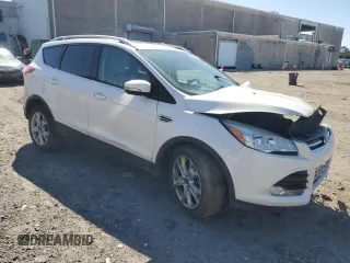 2016 Ford Escape Titanium with VIN 1FMCU9J95GUC74411, listed as a Copart auction lot 50061075 with 198,865 mi miles and Salvage Title. Bid and sale history available at DreamBid. Image 4.