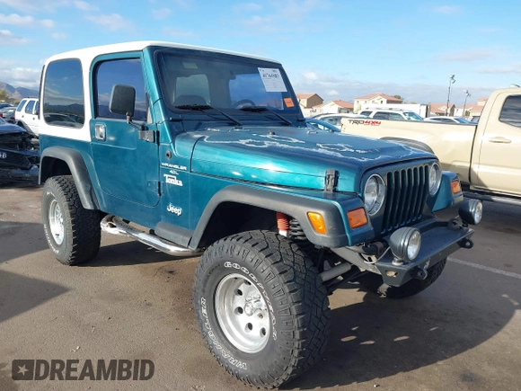 1998 Jeep Wrangler Sport with VIN 1J4FY19S7WP787679, listed as a IAAI auction lot 41764883 with 134,144 mi miles. Bid and sale history available at carsss.com. Image 6.