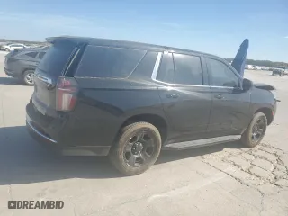 2022 Chevrolet Tahoe Commercial with VIN 1GNSCLED7NR144748, listed as a Copart auction lot 77871504 with 0 mi miles and Salvage Title. Bid and sale history available at carsss.com. Image 3.