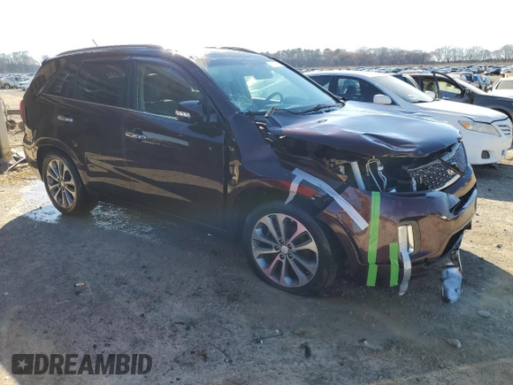 2015 Kia Sorento SX with VIN 5XYKW4A73FG574329, listed as a Copart auction lot 45557995 with 176,384 mi miles and Salvage Title. Bid and sale history available at carsss.com. Image 4.