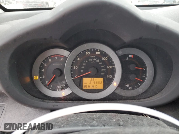 2009 Toyota RAV4 Sport with VIN JTMZF32V595007266, listed as a Copart auction lot 86410544 with 215,553 mi miles and Salvage title. Bid and sale history available at DreamBid. Image 9.