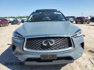 2022 Infiniti QX50 LUXE with VIN 3PCAJ5BA6NF122374, listed as a Copart auction lot 46030365 with 25,287 mi miles and Salvage Title. Bid and sale history available at carsss.com. Image 5.