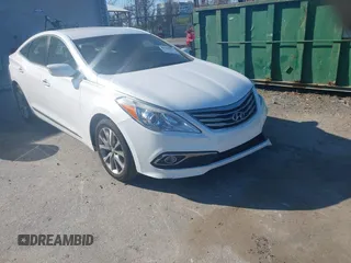 2017 Hyundai Azera with VIN KMHFG4JG7HA590918, listed as a IAAI auction lot 41990813 with 128,088 mi miles and . Bid and sale history available at carsss.com. Image 1.