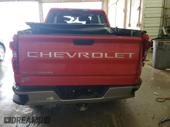 2021 Chevrolet Silverado 1500 LT z VIN 1GCPYJEK6MZ442645, wystawiony jako Copart lot #54268945 z przebiegiem Nie podano mil oraz Szkoda całkowita • Salvage title. Historia ofert i sprzedaży dostępna na DreamBid. Obrazek 6.