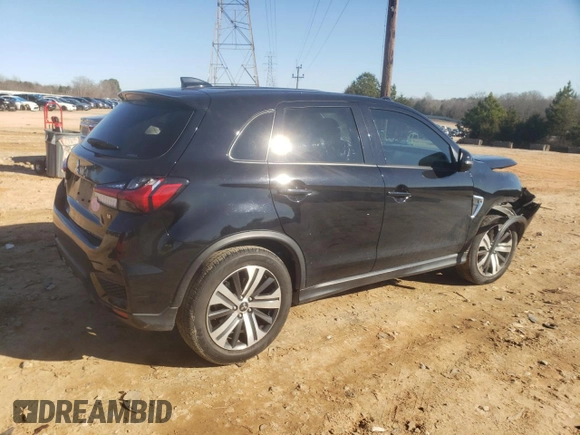 2022 Mitsubishi Outlander Sport ES with VIN JA4ARUAU8NU024060, listed as a Copart auction lot 87435824 with 48,714 mi miles and Salvage Title. Bid and sale history available at carsss.com. Image 3.