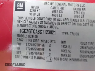 2012 Chevrolet Express Cargo с VIN 1GCZGTCA8C1123021, выставлен на аукционе IAAI как лот 41212820 с пробегом 213 753 миль миль и . История ставок и продаж доступна на DreamBid. Изображение 9.
