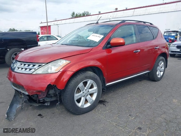 2006 Nissan Murano SL with VIN JN8AZ08W96W507878, listed as a IAAI auction lot 40136394 with 1 mi miles. Bid and sale history available at carsss.com. Image 2.
