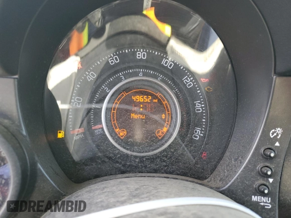 2014 FIAT 500 Abarth with VIN 3C3CFFJH3ET243822, listed as a Copart auction lot 48414065 with 49,652 mi miles and Clean Title. Bid and sale history available at carsss.com. Image 9.