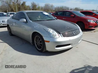 2003 Infiniti G35 Coupe w/Leather with VIN JNKCV54E93M210383, listed as a IAAI auction lot 41809901 with 256,329 mi miles. Bid and sale history available at carsss.com. Image 1.