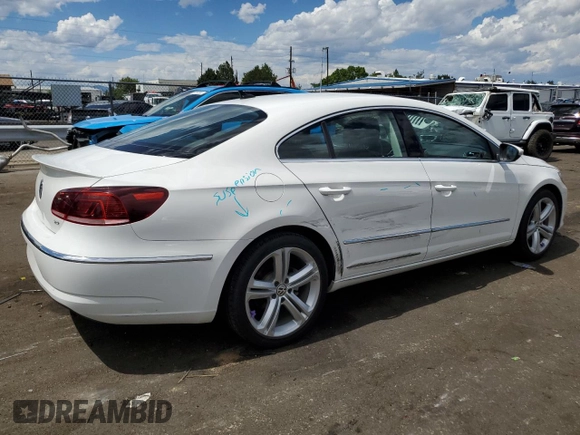 2013 Volkswagen CC Sport with VIN WVWBN7AN8DE509193, listed as a Copart auction lot 65256984 with 62,211 mi miles and Salvage Title. Bid and sale history available at carsss.com. Image 3.