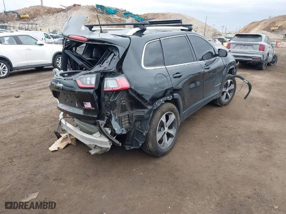 2019 Jeep Cherokee Limited with VIN 1C4PJMDN1KD387002, listed as a IAAI auction lot 41704078 with 45,564 mi miles. Bid and sale history available at carsss.com. Image 4.
