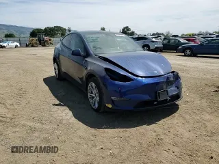 2021 Tesla Model Y Long Range with VIN 5YJYGDEE7MF114420, listed as a Copart auction lot 53889365 with 74,363 mi miles and Salvage Title. Bid and sale history available at DreamBid. Image 15.