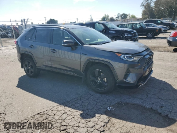 2021 Toyota RAV4 Hybrid XSE with VIN JTME6RFV8MD515368, listed as a Copart auction lot 49928325 with 48,655 mi miles and Salvage Title. Bid and sale history available at carsss.com. Image 4.