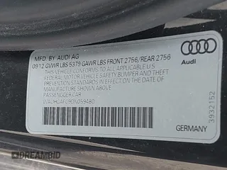 2013 Audi A6 Prestige with VIN WAUHGAFC9DN059480, listed as a IAAI auction lot 41986035 with 142,511 mi miles and . Bid and sale history available at DreamBid. Image 9.