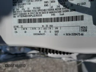 2023 Ford Ranger XL z VIN 1FTER4EH5PLE35333, wystawiony jako Copart lot #54690115 z przebiegiem 16 507 mil mil oraz Szkoda całkowita • Salvage title. Historia ofert i sprzedaży dostępna na DreamBid. Obrazek 12.