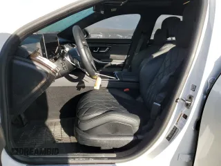 2023 Mercedes-Benz S-Class S 580 with VIN W1K6G7GB3PA200614, listed as a Copart auction lot 83453414 with 15,481 mi miles and Salvage Title. Bid and sale history available at carsss.com. Image 7.
