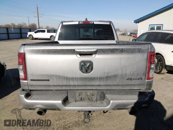 2021 Ram 1500 Big Horn with VIN 1C6SRFMT5MN664350, listed as a Copart auction lot 41986155 with 63,800 mi miles and Salvage title. Bid and sale history available at DreamBid. Image 6.
