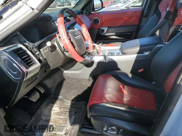 2018 Land Rover Range Rover Sport SVR with VIN SALWZ2SE9JA195721, listed as a Copart auction lot 89152495 with 54,641 mi miles and Salvage Title. Bid and sale history available at carsss.com. Image 7.