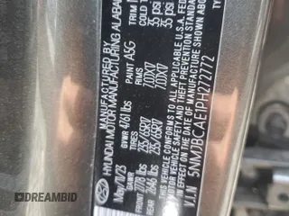 2023 Hyundai Tucson SEL z VIN 5NMJBCAE1PH272772, wystawiony jako Copart lot #56799805 z przebiegiem 20 041 mil mil oraz Szkoda całkowita • Salvage title. Historia ofert i sprzedaży dostępna na DreamBid. Obrazek 12.