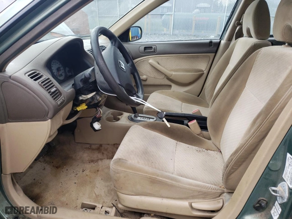 2003 Honda Civic DX with VIN 2HGES16453H906694, listed as a Copart auction lot 60205664 with 379,495 mi miles and Clean Title. Bid and sale history available at carsss.com. Image 7.