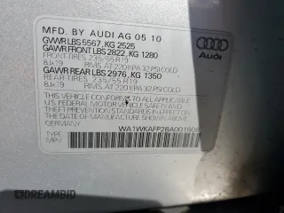 2011 Audi Q5 Prestige with VIN WA1WKAFP2BA001608, listed as a Copart auction lot 51337565 with 124,910 mi miles and Salvage title. Bid and sale history available at DreamBid. Image 14.