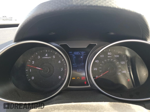 2012 Hyundai Veloster w/Gray Int with VIN KMHTC6AD9CU025190, listed as a Copart auction lot 59702755 with 188,579 mi miles and Salvage title. Bid and sale history available at DreamBid. Image 9.