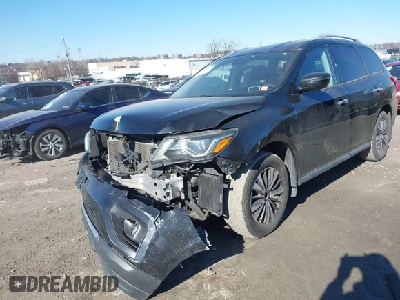 2017 Nissan Pathfinder SV with VIN 5N1DR2MM2HC693059, listed as a IAAI auction lot 41584629 with 112,379 mi miles. Bid and sale history available at carsss.com. Image 17.