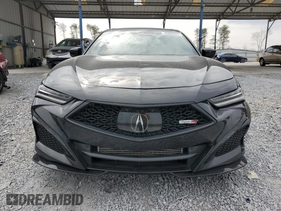 2021 Acura TLX Type S with VIN 19UUB7F05MA000654, listed as a Copart auction lot 46806005 with 65,022 mi miles and Salvage Title. Bid and sale history available at carsss.com. Image 5.