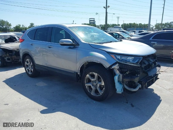 2018 Honda CR-V EX-L with VIN 7FARW1H83JE009739, listed as a IAAI auction lot 42002523 with 28,624 mi miles. Bid and sale history available at carsss.com. Image 1.