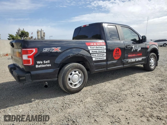 2019 Ford F-150 XL with VIN 1FTEX1CP6KKC50723, listed as a Copart auction lot 56405785 with 333,894 mi miles and Salvage title. Bid and sale history available at DreamBid. Image 3.