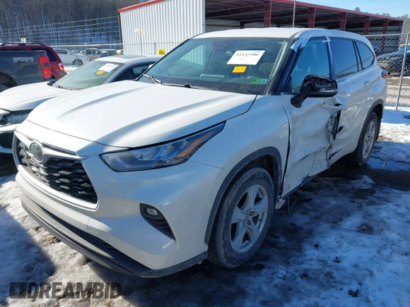 2020 Toyota Highlander LE with VIN 5TDBZRBH5LS511758, listed as a IAAI auction lot 41432586 with 76,214 mi miles and . Bid and sale history available at DreamBid. Image 18.