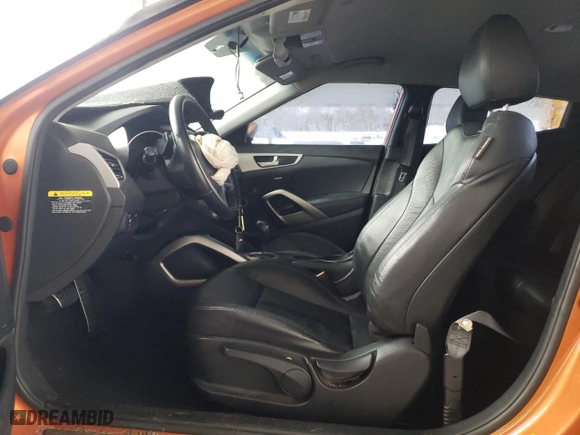 2015 Hyundai Veloster RE:FLEX with VIN KMHTC6AD5FU222524, listed as a Copart auction lot 44728055 with 119,197 mi miles and Salvage Title. Bid and sale history available at carsss.com. Image 7.