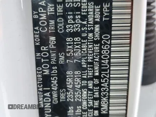 2020 Hyundai Kona Limited with VIN KM8K33A52LU408620, listed as a Copart auction lot 49206055 with 29,174 mi miles and Salvage Title. Bid and sale history available at carsss.com. Image 13.