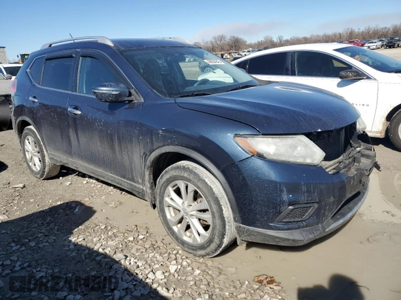 2015 Nissan Rogue SV with VIN KNMAT2MV5FP543728, listed as a Copart auction lot 46854045 with 177,819 mi miles and Salvage Title. Bid and sale history available at carsss.com. Image 4.