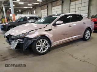 2013 Kia Optima EX with VIN 5XXGN4A72DG184011, listed as a Copart auction lot 54006235 with 0 mi miles and Salvage Title. Bid and sale history available at carsss.com. Image 1.